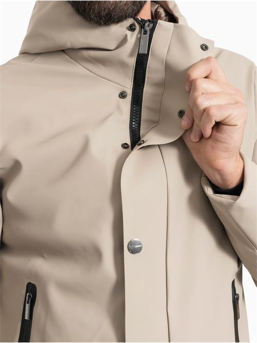 Heskimo long parka rubber touch imbottito HESKIMO | HE9440016/BEIGE